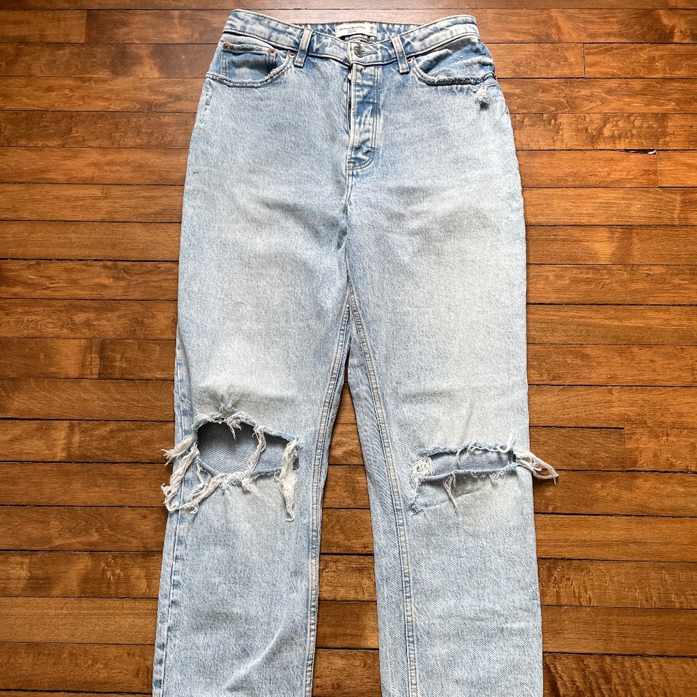 Abercrombie & Fitch Curve Love High Rise Dad Jean